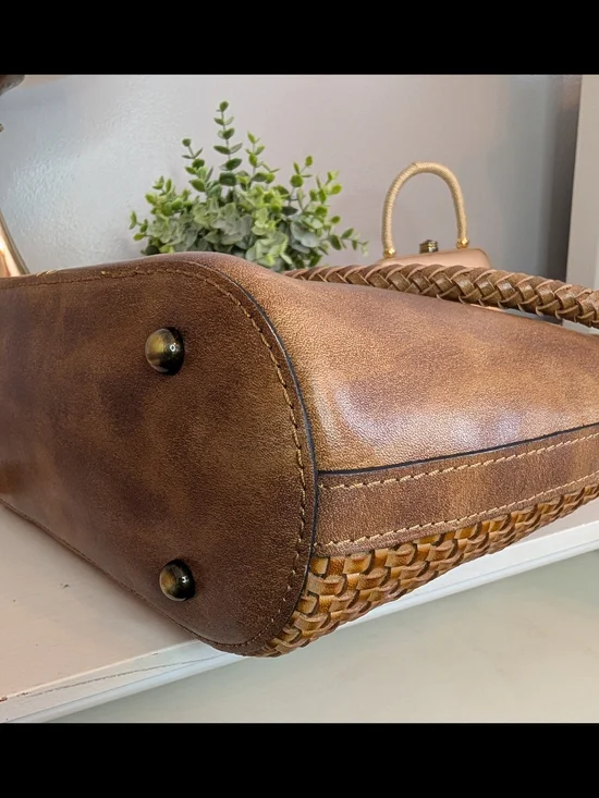 Patricia Nash Castelli Woven Leather Hobo Bag - Like New! - Picture 9 of 12